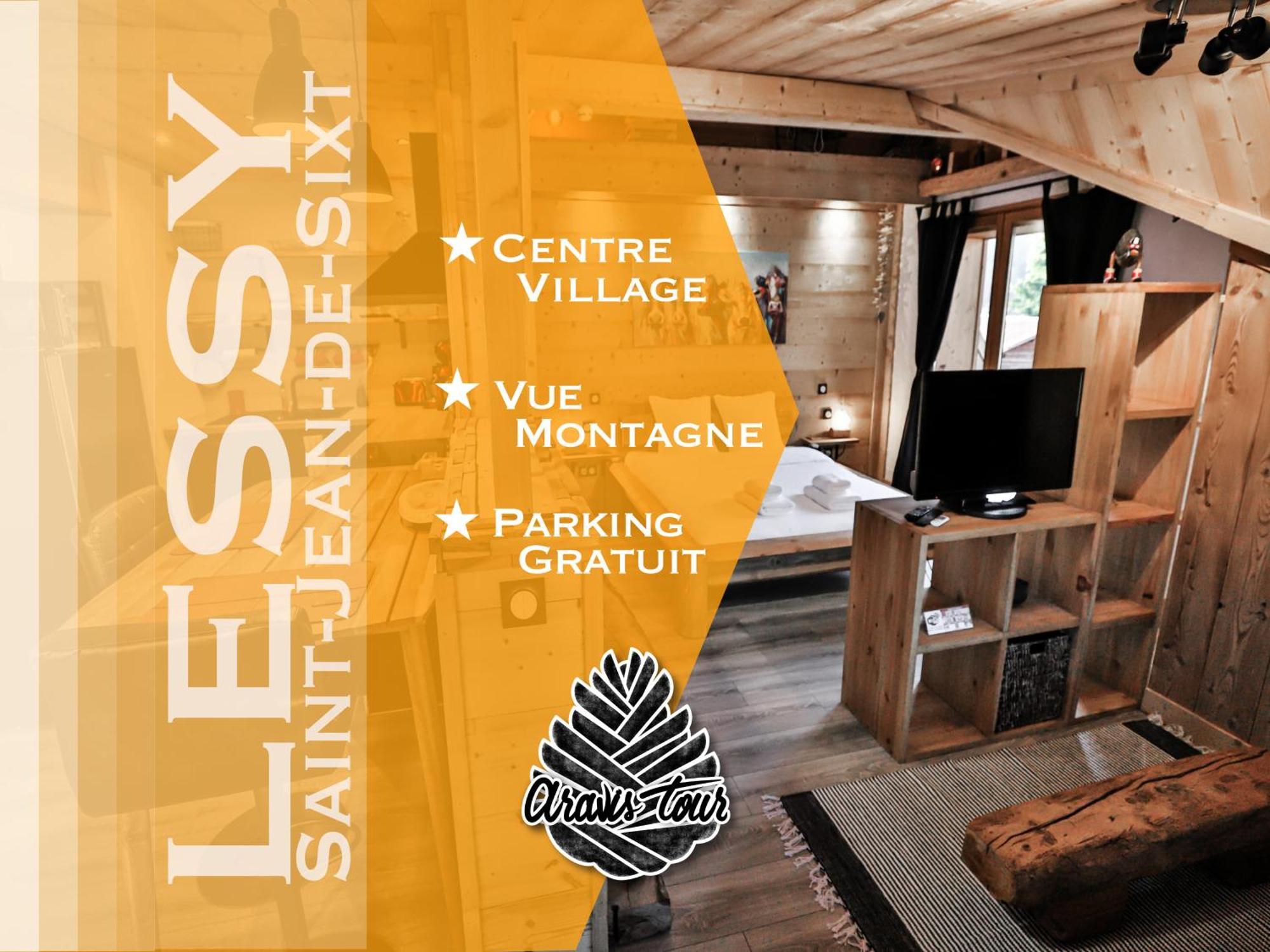 Studio Lessy - Centre village - AravisTour Saint-Jean-de-Sixt Extérieur photo